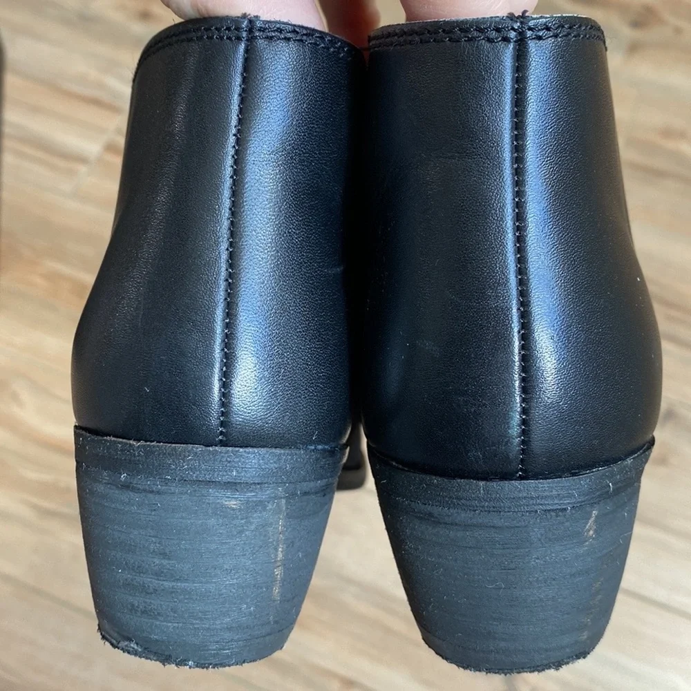 Dune London Penelope Black Suede/Leather Low Ankle Boot- Size 6M/ 37 - Picture 15 of 16